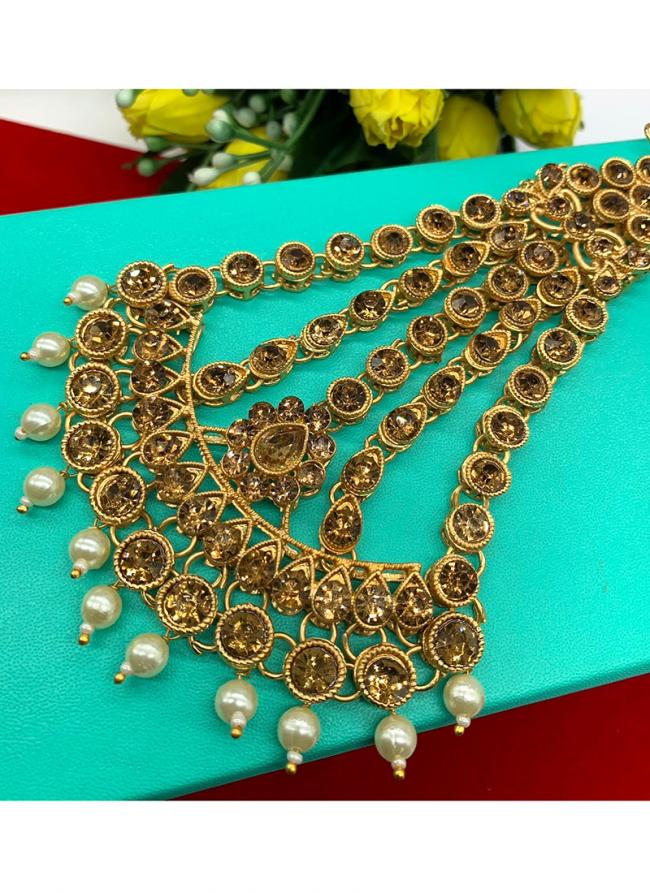 Gold Plated Stone Studded Pasa